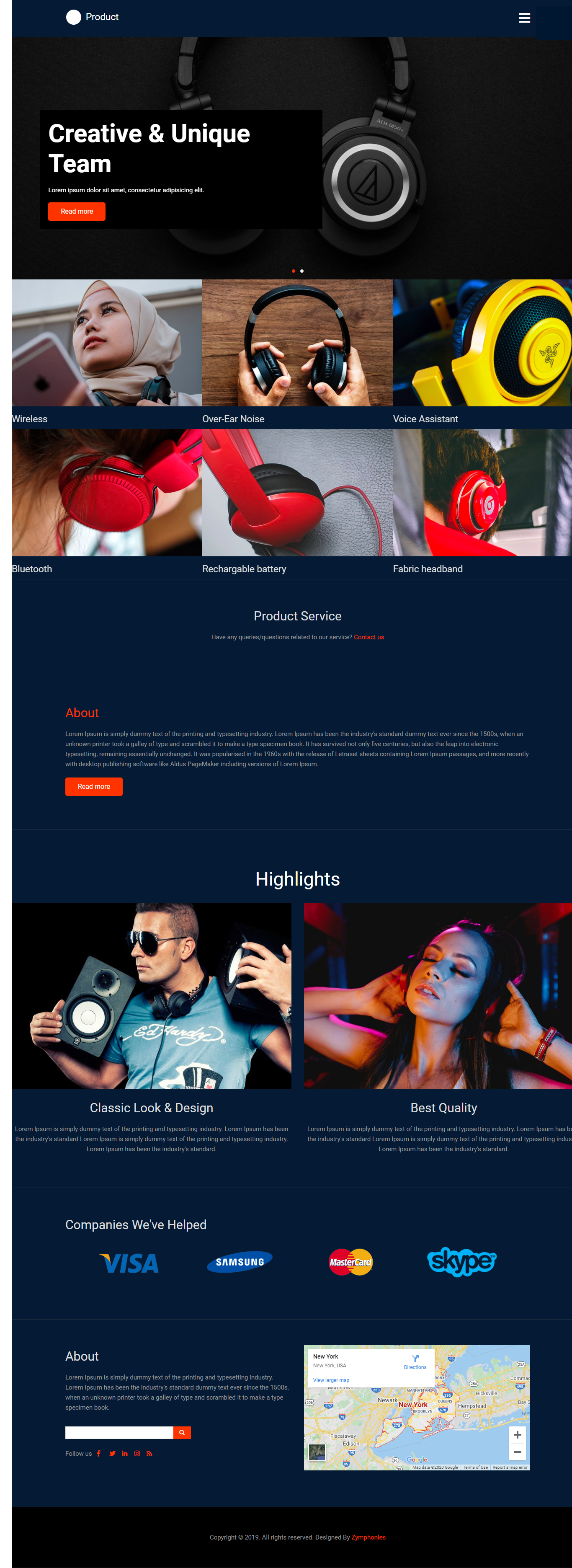 Product Zymphonies Theme